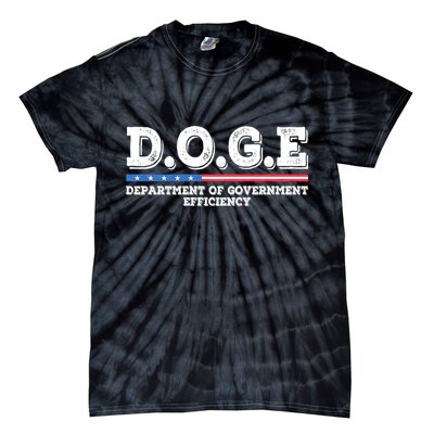 Doge D.O.G.E. Department Of Government Efficiency Tie-Dye T-Shirt
