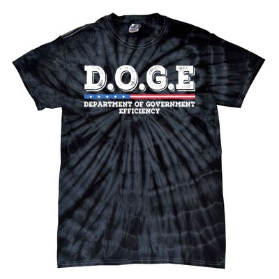 Doge D.O.G.E. Department Of Government Efficiency Tie-Dye T-Shirt