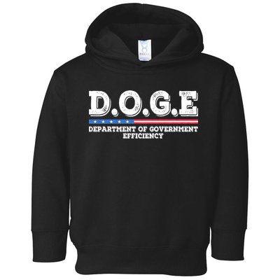 Doge D.O.G.E. Department Of Government Efficiency Toddler Hoodie