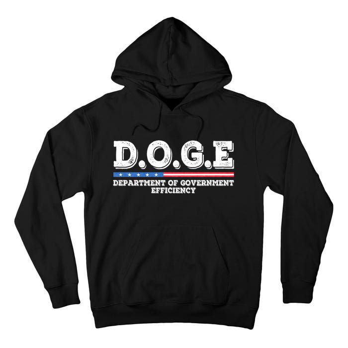 Doge D.O.G.E. Department Of Government Efficiency Tall Hoodie