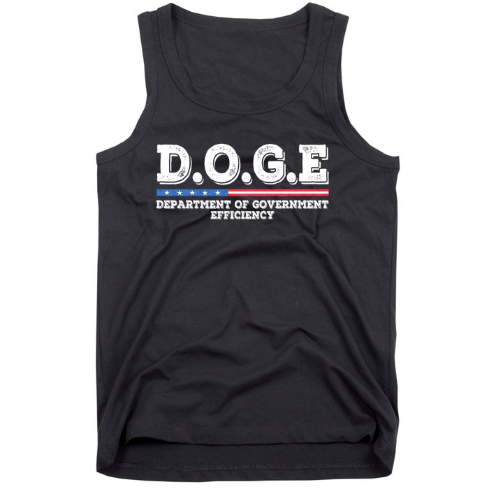 Doge D.O.G.E. Department Of Government Efficiency Tank Top