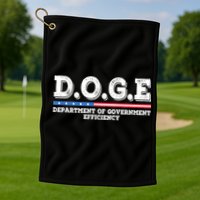 Doge D.O.G.E. Department Of Government Efficiency Golf Towel