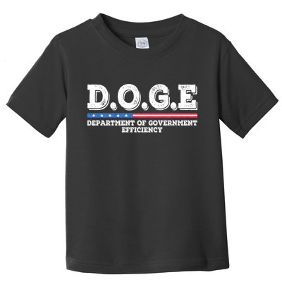Doge D.O.G.E. Department Of Government Efficiency Toddler T-Shirt