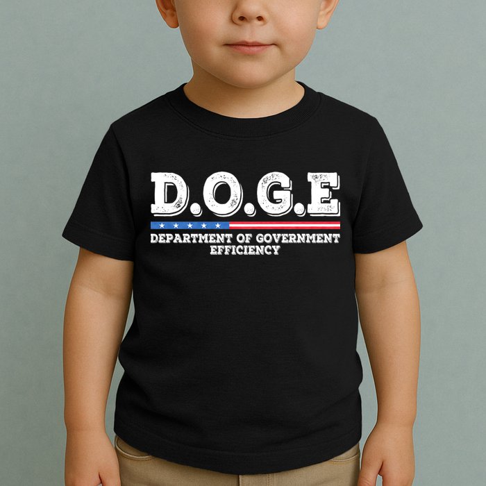 Doge D.O.G.E. Department Of Government Efficiency Toddler T-Shirt