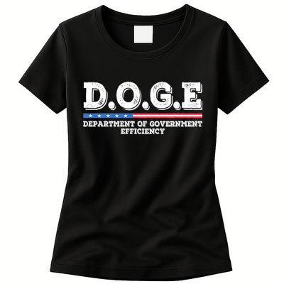Doge D.O.G.E. Department Of Government Efficiency Womens T-Shirt