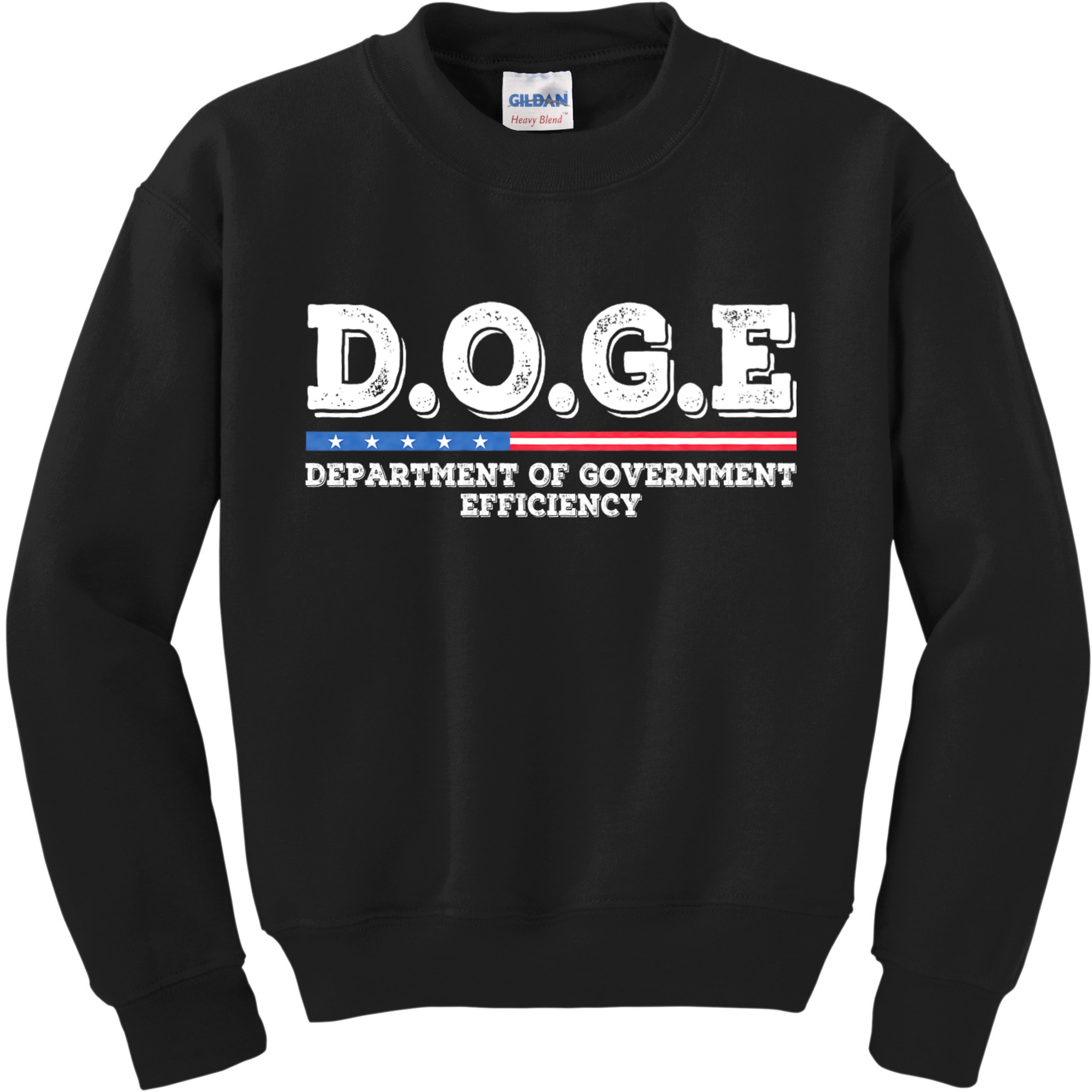 Doge D.O.G.E. Department Of Government Efficiency Kids Sweatshirt