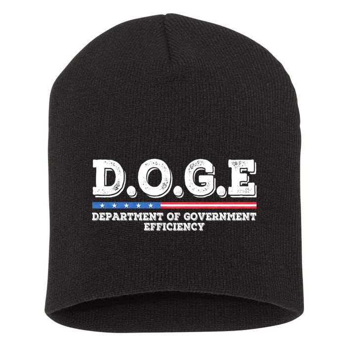 Doge D.O.G.E. Department Of Government Efficiency Short Acrylic Beanie