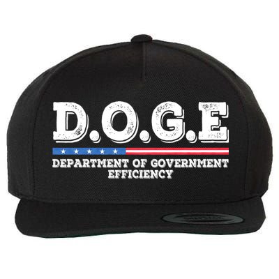 Doge D.O.G.E. Department Of Government Efficiency Wool Snapback Cap