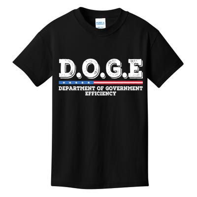 Doge D.O.G.E. Department Of Government Efficiency Kids T-Shirt