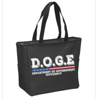Doge D.O.G.E. Department Of Government Efficiency Zip Tote Bag