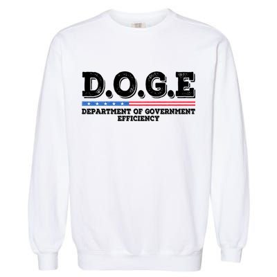Doge D.O.G.E. Department Of Government Efficiency Garment-Dyed Sweatshirt