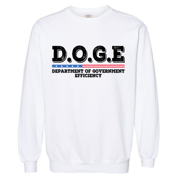 Doge D.O.G.E. Department Of Government Efficiency Garment-Dyed Sweatshirt