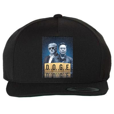 D.O.G.E Doge Department Of Government Efficiency Wool Snapback Cap