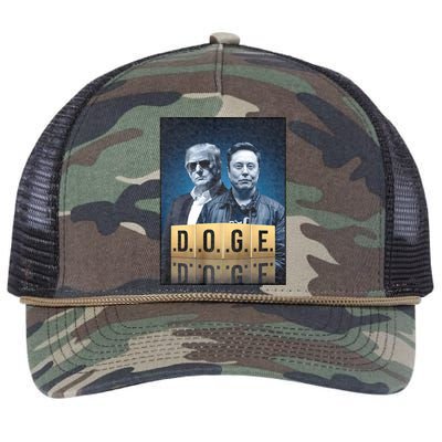 D.O.G.E Doge Department Of Government Efficiency Retro Rope Trucker Hat Cap