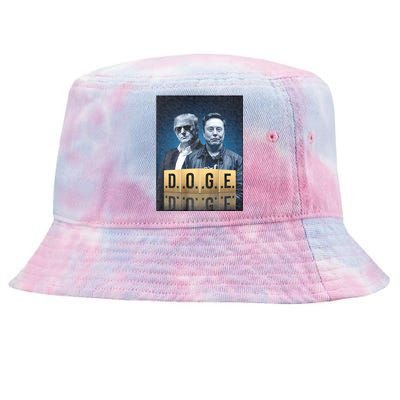 D.O.G.E Doge Department Of Government Efficiency Tie-Dyed Bucket Hat