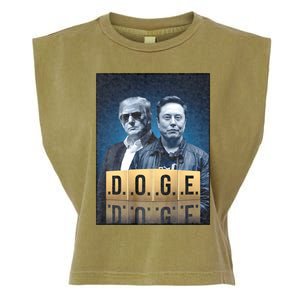 D.O.G.E Doge Department Of Government Efficiency Garment-Dyed Women's Muscle Tee