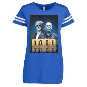 D.O.G.E Doge Department Of Government Efficiency Enza Ladies Jersey Football T-Shirt