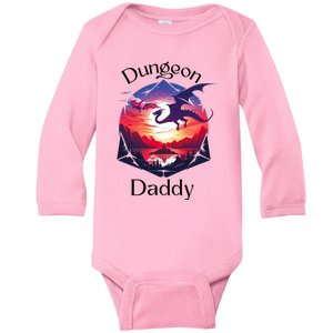 Dungeon Daddy Design For Ttrpg Lovers Baby Long Sleeve Bodysuit