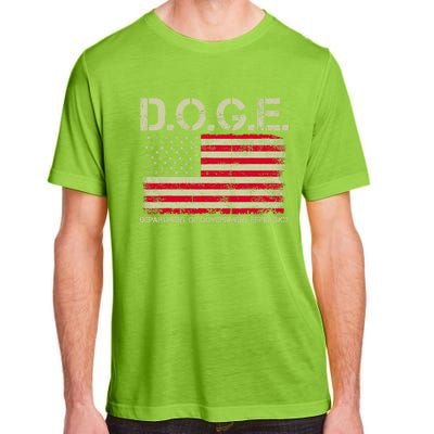 D.O.G.E Doge Department Of Government Efficiency On Back Adult ChromaSoft Performance T-Shirt