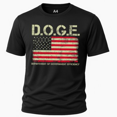 D.O.G.E Doge Department Of Government Efficiency On Back Performance Shirt