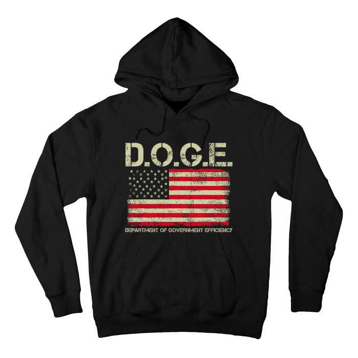 D.O.G.E Doge Department Of Government Efficiency On Back Hoodie