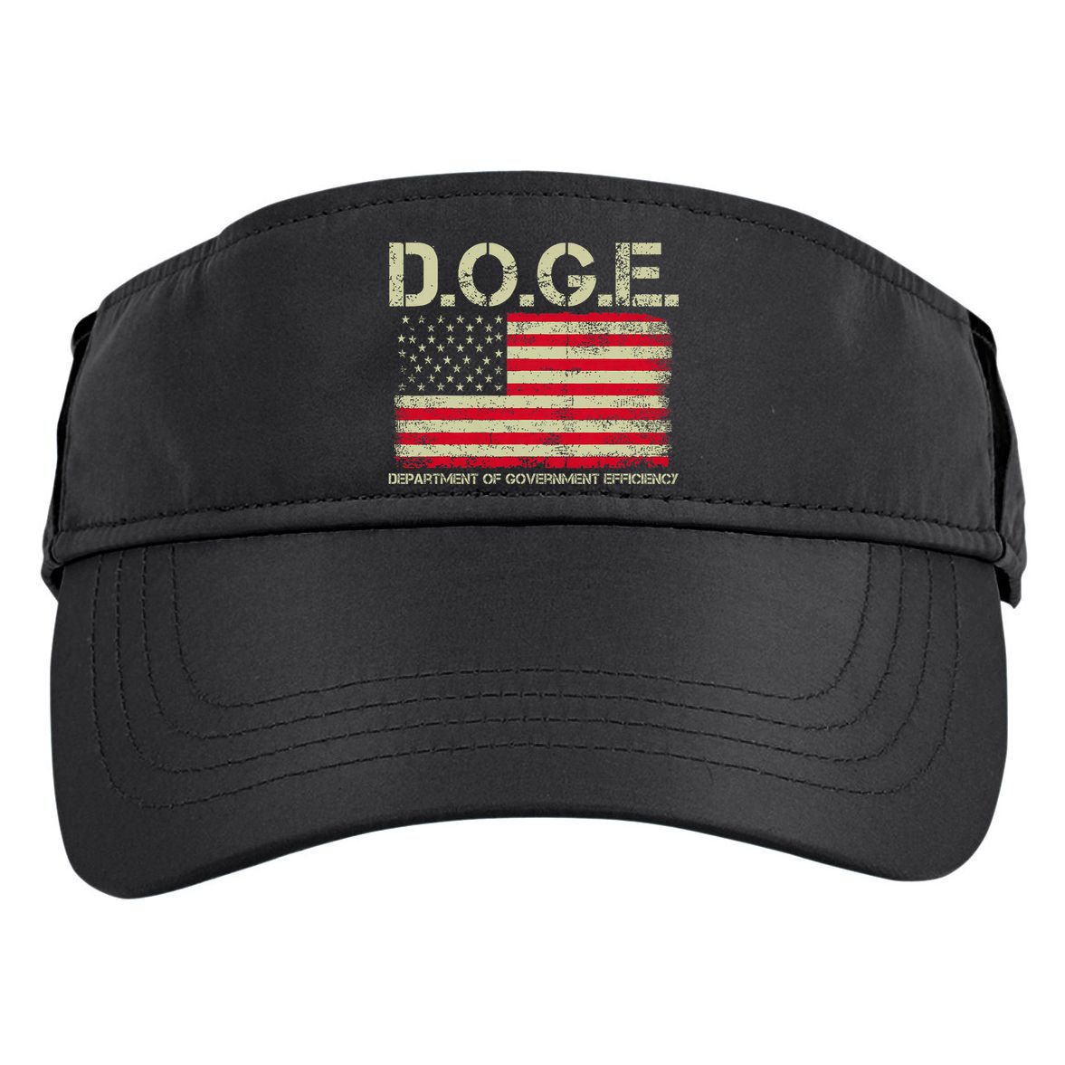 D.O.G.E Doge Department Of Government Efficiency On Back Adult Drive Performance Visor