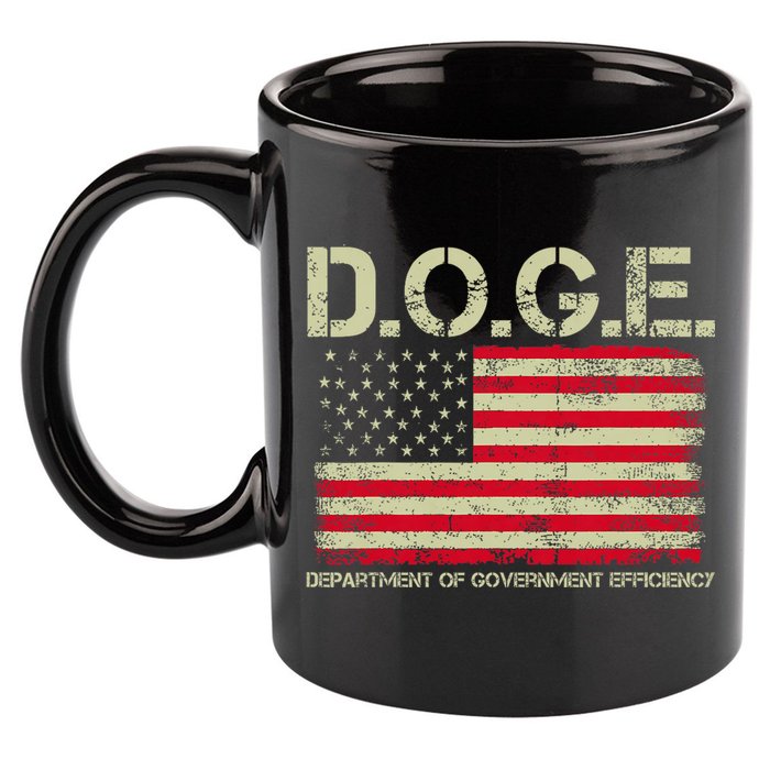 D.O.G.E Doge Department Of Government Efficiency On Back 11oz C Handle Ceramic Mug