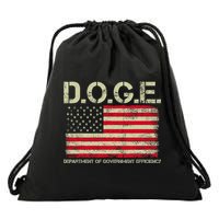 D.O.G.E Doge Department Of Government Efficiency On Back Drawstring Bag
