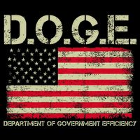 D.O.G.E Doge Department Of Government Efficiency On Back Drawstring Bag