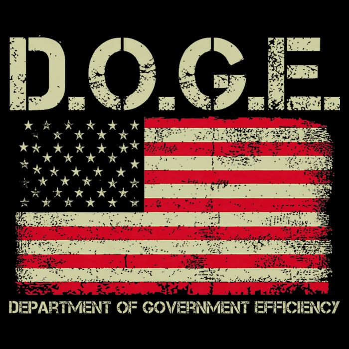 D.O.G.E Doge Department Of Government Efficiency On Back Drawstring Bag