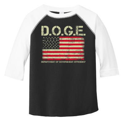 D.O.G.E Doge Department Of Government Efficiency On Back Toddler Fine Jersey T-Shirt