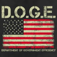 D.O.G.E Doge Department Of Government Efficiency On Back Golf Towel