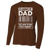 Dance Dad Distressed Scan For Payment Parents Adult Fun Cooling Performance Long Sleeve Crew