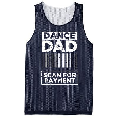 Dance Dad Distressed Scan For Payment Parents Adult Fun Mesh Reversible Basketball Jersey Tank