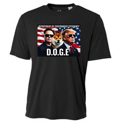 D.O.G.E Doge Department Of Government Efficiency Cooling Performance Crew T-Shirt