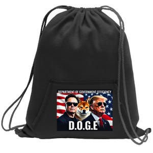 D.O.G.E Doge Department Of Government Efficiency Sweatshirt Cinch Pack Bag