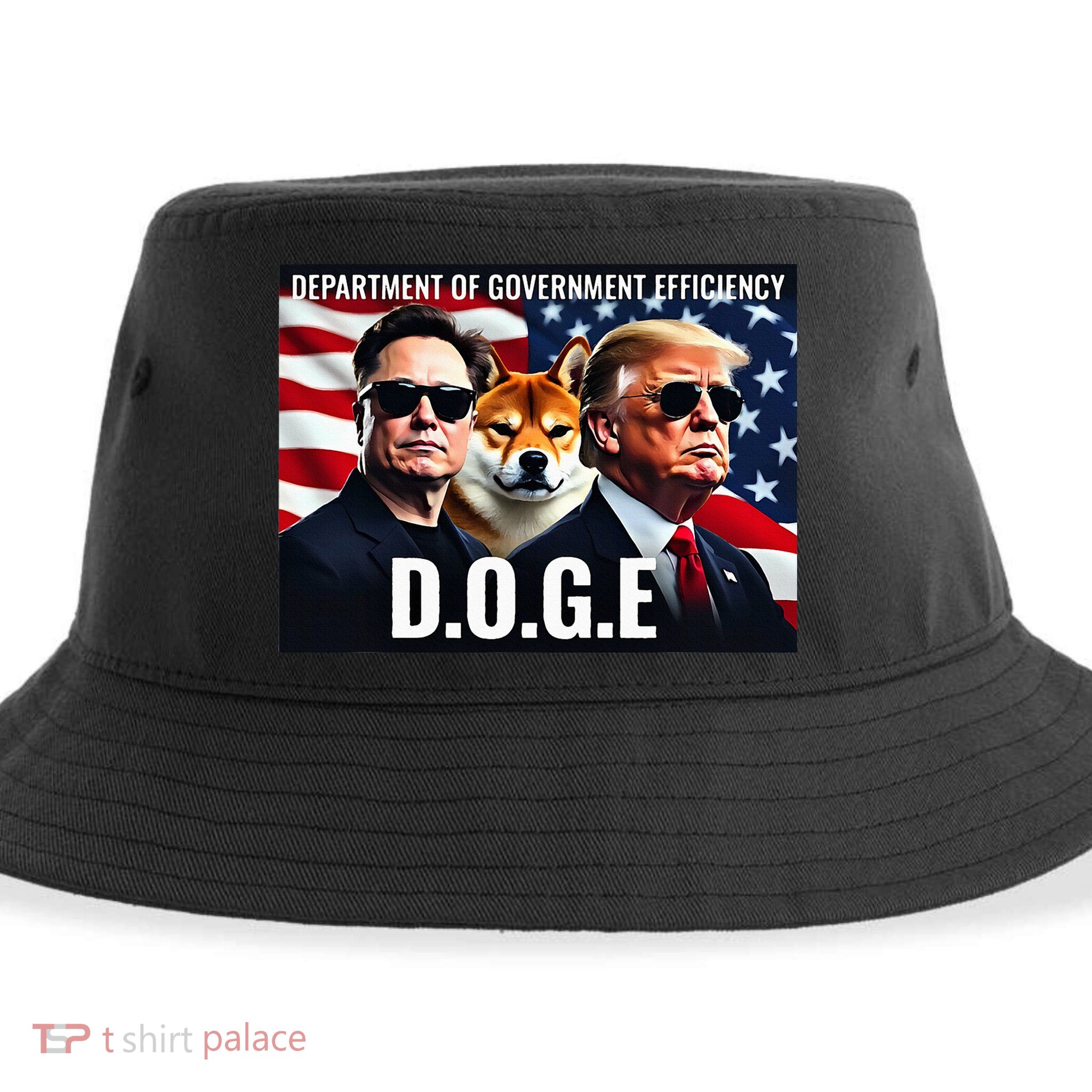 D.O.G.E Doge Department Of Government Efficiency Sustainable Bucket Hat