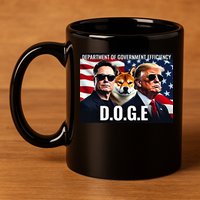 D.O.G.E Doge Department Of Government Efficiency 11oz C Handle Ceramic Mug