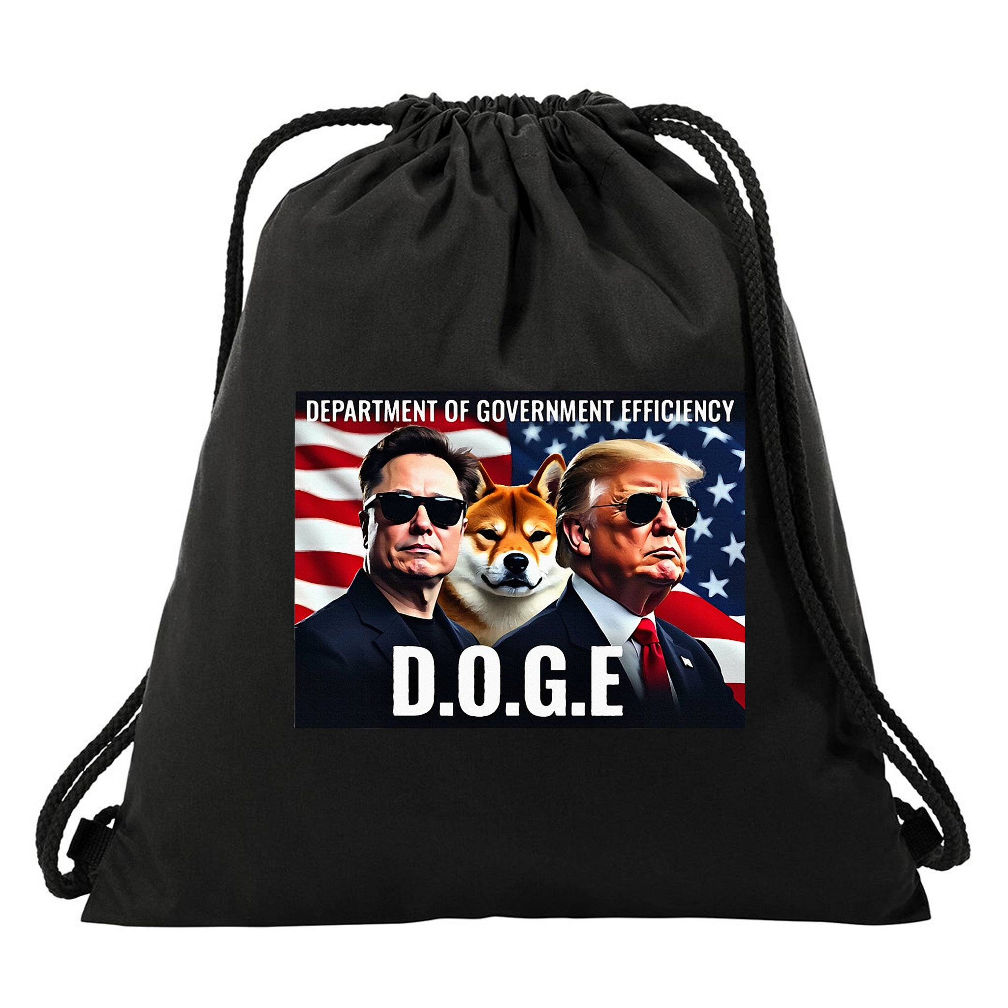 D.O.G.E Doge Department Of Government Efficiency Drawstring Bag
