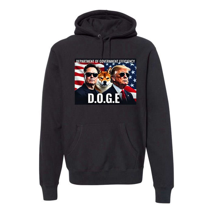 D.O.G.E Doge Department Of Government Efficiency Premium Hoodie