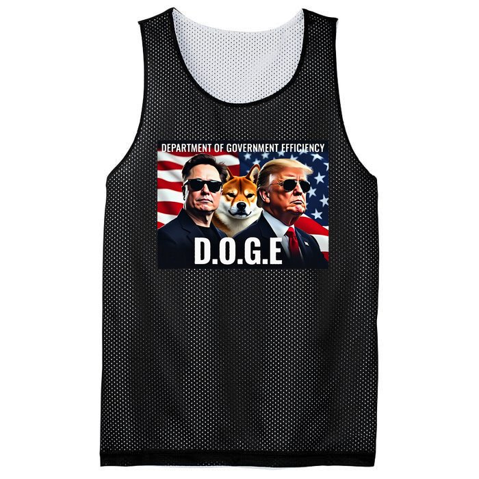 D.O.G.E Doge Department Of Government Efficiency Mesh Reversible Basketball Jersey Tank