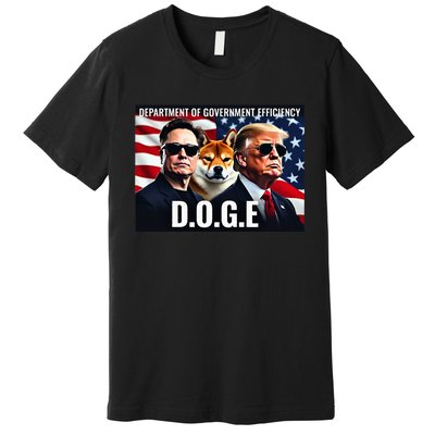 D.O.G.E Doge Department Of Government Efficiency Premium T-Shirt