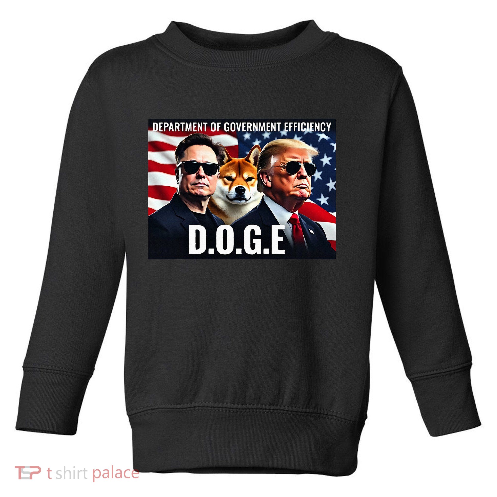 D.O.G.E Doge Department Of Government Efficiency Toddler Sweatshirt