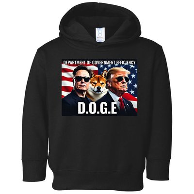 D.O.G.E Doge Department Of Government Efficiency Toddler Hoodie