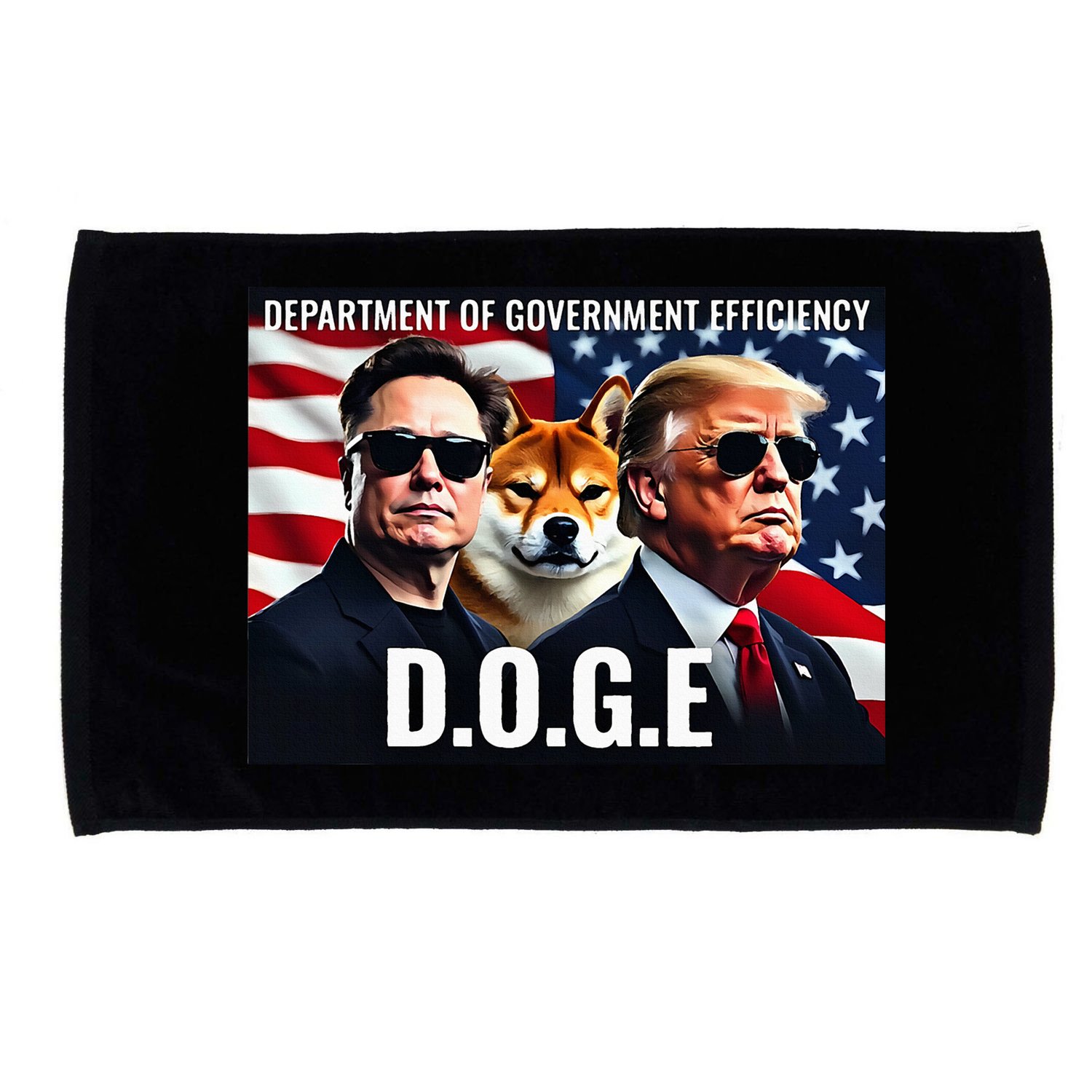 D.O.G.E Doge Department Of Government Efficiency Microfiber Hand Towel