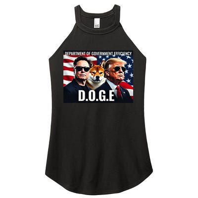 D.O.G.E Doge Department Of Government Efficiency Women's Perfect Tri Rocker Tank