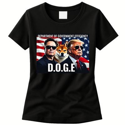 D.O.G.E Doge Department Of Government Efficiency Womens T-Shirt