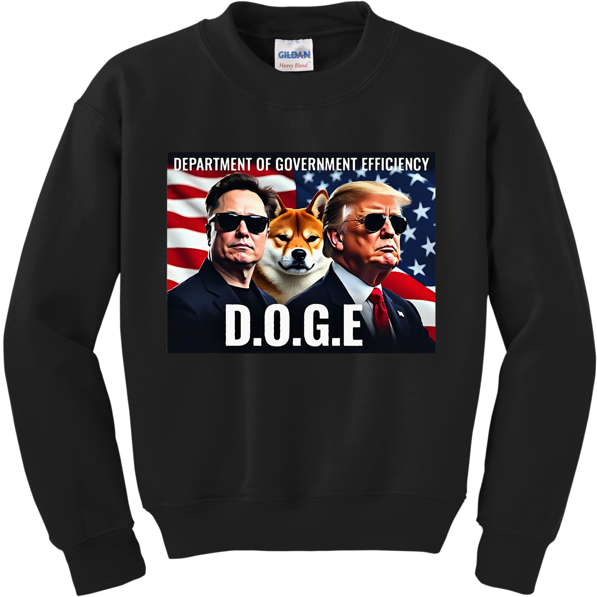 D.O.G.E Doge Department Of Government Efficiency Kids Sweatshirt