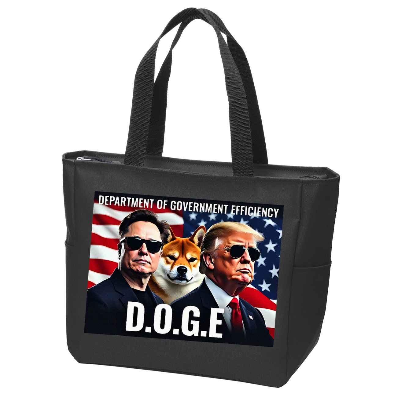 D.O.G.E Doge Department Of Government Efficiency Zip Tote Bag