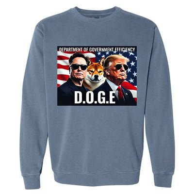 D.O.G.E Doge Department Of Government Efficiency Garment-Dyed Sweatshirt